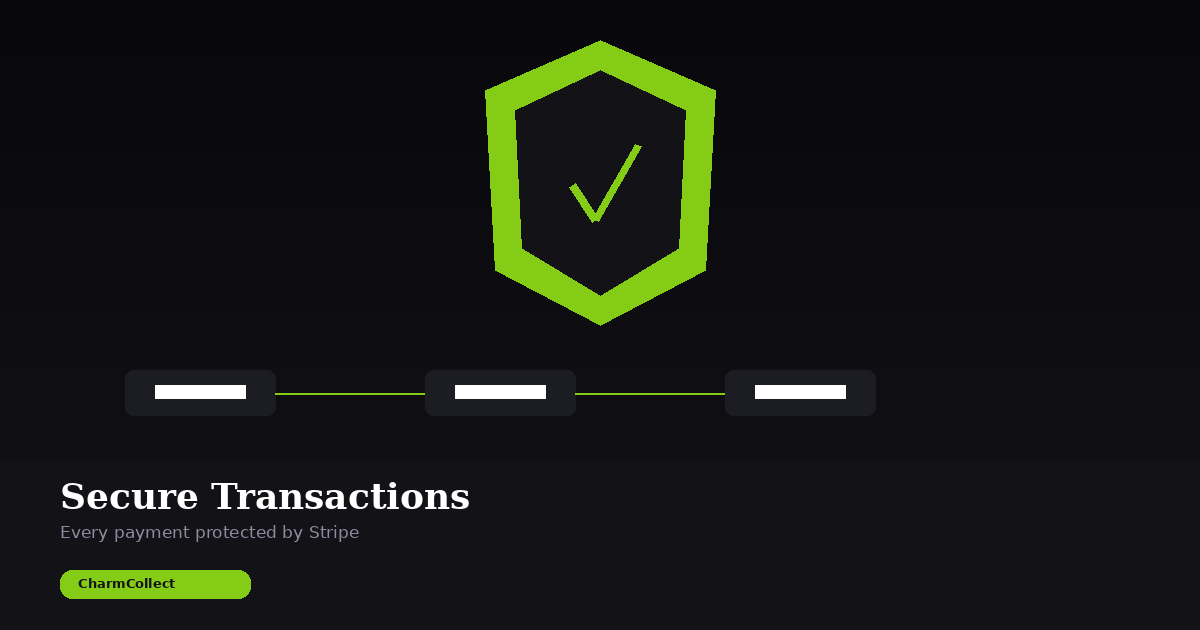 Secure payment flow diagram showing Stripe-powered transaction protection with buyer and seller verification steps